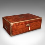 Antique Correspondence Box, Irish, Walnut, Writing