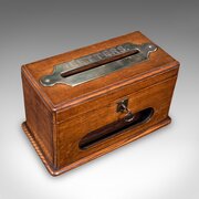 Antique Country House Hotel Key Box, English, Oak