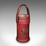 Antique Decorative Leather Stick Stand, English, 