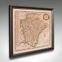 Antique Devonshire Map, English Framed, Devon
