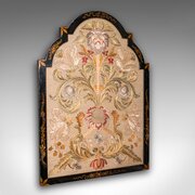 Antique Embroidered Panel, English Framed Silkwork