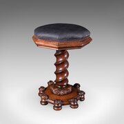 Antique Estate Chapel Organists Stool, Scottish