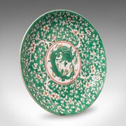Antique Famille Verte Display Plate, Oriental
