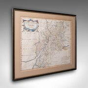 Antique Framed Gloucestershire Map, English Atlas