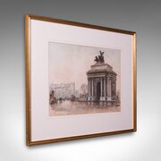Antique Framed London Picture, Constitution Hill