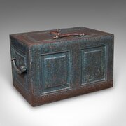 Antique Goldsmith’s Strong Box, English Heavy Safe