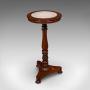 Antique Jardiniere Stand, English, Walnut, Marble