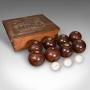Antique Lawn Bowls Set, English, Woods, Garden