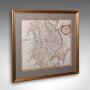 Antique Lincolnshire Map, English, Cartography