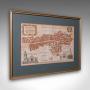 Antique London Street Map, Aldersgate, English