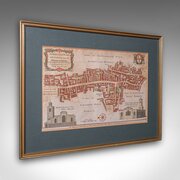 Antique London Street Map, Aldersgate, English