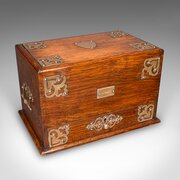 Antique Metamorphic Stationery Case, English Oak