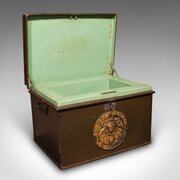 Antique Patent Safe, English Cast Iron Lock Box