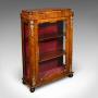 Antique Pier Cabinet, English, Walnut, Bookcase