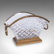 Antique Serving Dish, French, Cut Glass, Ormolu