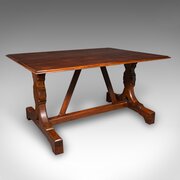 Antique Six Seat Country Kitchen Dining Table