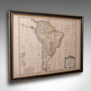 Antique South America Map, English, Cartography