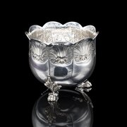 Antique Sugar Bowl, English, Silver Plate, Dish