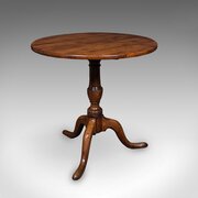 Antique Tripod Table, English Oak, Beech, Tilt Top