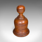 Antique Turned Doorstop, Scottish Oak, Door Keeper