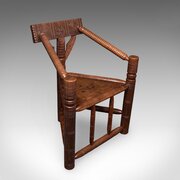 Antique Turners Armchair, English, Oak, Old Saxon
