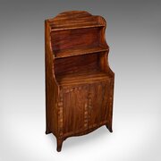 Antique Waterfall Bookcase, English, Chiffonier