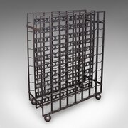 Large Antique 160 Bottle Chateau Wine Rack, French