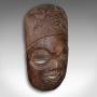 Large Vintage Display Mask, African, Ironwood