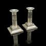 Pair of Antique Candlesticks, English Silver Plate