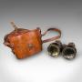 Pair of Antique Opera Glasses, English, Leather