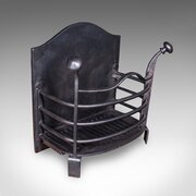 Small Antique Fire Grate, English, Cast Iron, 1900
