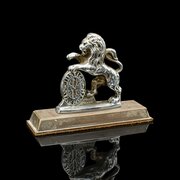 Small Antique Lion Paperweight, English, Figure