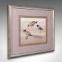 Vintage Bird Wall Panel, Japanese, Silk Cotton