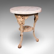 Vintage Britannia Table, English, Pine, Cast Iron