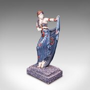 Vintage Dancing Female Figure, Burlesque Sculpture