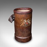 Vintage Decorative Stick Stand, English Leather