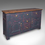 Vintage Dresser Base, English, Distressed Paint