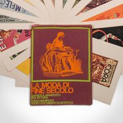 Vintage Folio Of 24 Posters, Italian Print Adverts