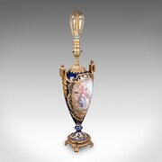Vintage Ornate Table Lamp Base, English, Ceramic