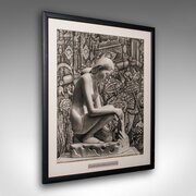 Vintage Photograph Of Balinese Wood Carving, Art
