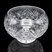 Vintage Rose Bowl, English, Cut Crystal, Posy Dish