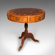 Vintage Rotary Centre Table, English, Walnut