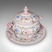 Vintage Soup Tureen Service, Portuguese, Ceramic