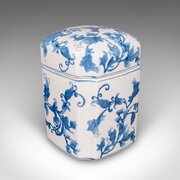 Vintage Spice Jar, Oriental, Ceramic, Cookie Pot