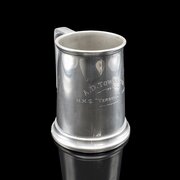 Vintage WWII Pint Tankard, English, Pewter, Jug