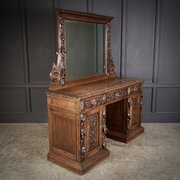 Carved Oak Sideboard