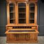 Early Victorian Breakfront Oak Bookcase