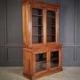 Fine William IV Walnut Glazed Bookcase