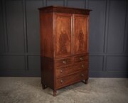 Georgian Mahogany Gentlemans Wardrobe