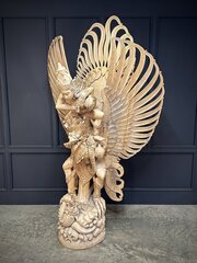 Large Indonesian Carved Garuda Sculpture